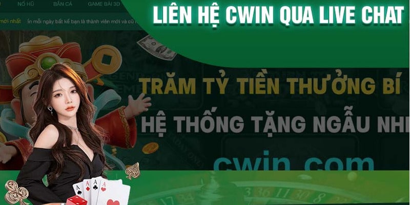 Liên hệ bằng live chat là hình thức phổ biến nhất